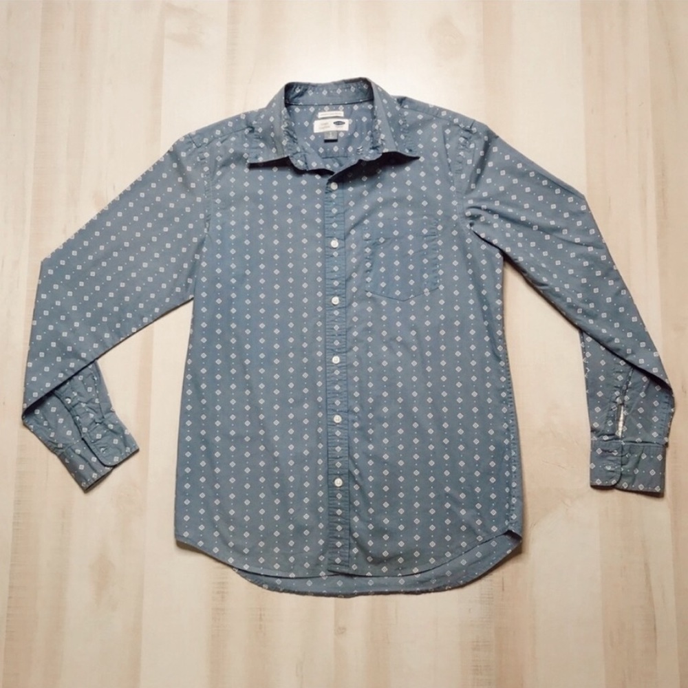 OLD NAVY Men's Shirt Diamond Print Size S